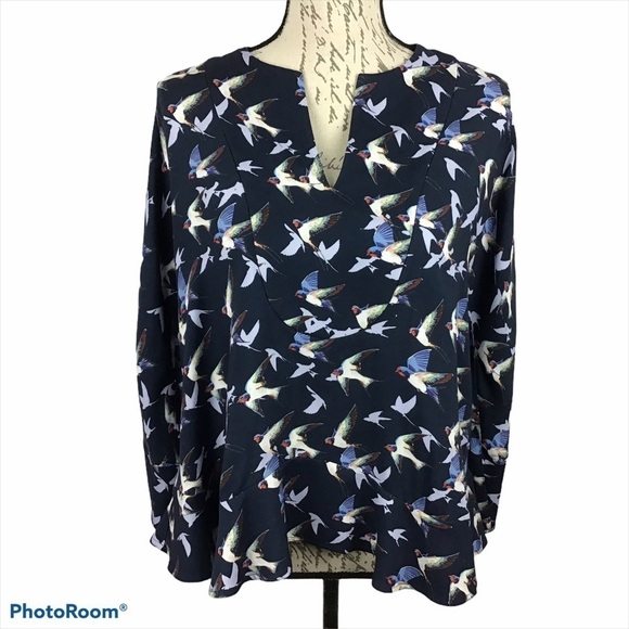 Paul & Joe Tops - NWT Paul & Joe Sister Bird Long Sleeve Blouse